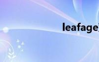 leafage双语例句