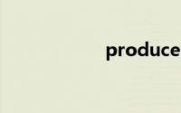 producer双语例句