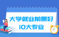 2020-2021大学就业前景好的10大专业排名