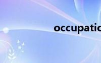 occupation双语例句