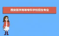 西安医学高等专科学校招生专业目录及有哪些院系2022年(参考)