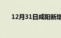 12月31日咸阳新增确诊病例轨迹公布