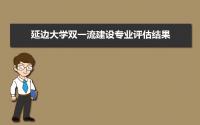 2022年延边大学双一流建设专业评估结果