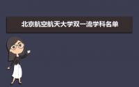 2022年北京航空航天大学双一流学科名单