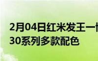 2月04日红米发王一博宣传视频透露RedmiK30系列多款配色