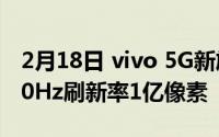 2月18日 vivo 5G新旗舰曝光:屏幕摄像头 120Hz刷新率1亿像素