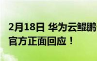 2月18日 华为云鲲鹏云手会取代传统手机吗？官方正面回应！