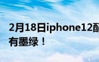 2月18日iphone12配色海军蓝会增加 还是没有墨绿！