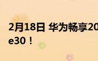 2月18日 华为畅享20plus发布 酷似华为Mate30！