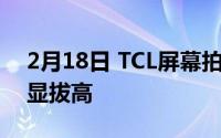 2月18日 TCL屏幕拍照手机外观专利曝光:明显拔高