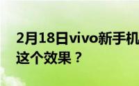 2月18日vivo新手机的外观专利锤 如何看待这个效果？