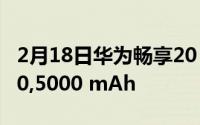 2月18日华为畅享20 Plus参数配置泄露:天720,5000 mAh