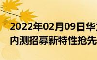 2022年02月09日华为P30系列开启EMUI11内测招募新特性抢先体验！