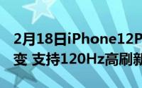 2月18日iPhone12ProMax真机曝光:刘海不变 支持120Hz高刷新率