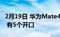 2月19日 华为Mate40Pro相机曝光:圆形设计 有5个开口