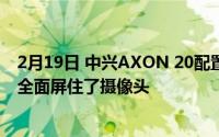 2月19日 中兴AXON 20配置参数曝光 有机发光二极管真的全面屏住了摄像头