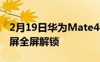 2月19日华为Mate40Pro概念图最新消息:直屏全屏解锁