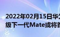 2022年02月15日华为EMUI10来了：品质升级下一代Mate或将首发搭载