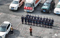 一支兰州救援队驰援上海将对黄浦区进行预防性消毒