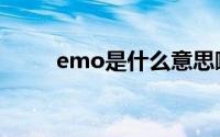 emo是什么意思哦（emo的解释）