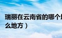 瑞丽在云南省的哪个地区（瑞丽在云南省的什么地方）