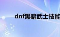 dnf黑暗武士技能组合（了解一下）