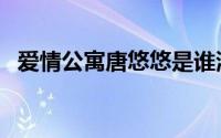 爱情公寓唐悠悠是谁演的（爱情公寓简介）