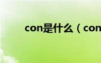 con是什么（con的多种意思科普）