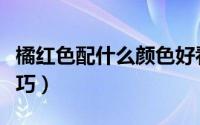 橘红色配什么颜色好看（橘红色的颜色搭配技巧）