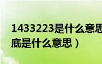 1433223是什么意思（王者荣耀1433223到底是什么意思）