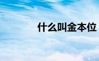 什么叫金本位（金本位介绍）