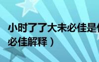 小时了了大未必佳是什么意思（小时了了大未必佳解释）