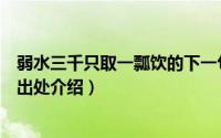 弱水三千只取一瓢饮的下一句是什么（弱水三千只取一瓢饮出处介绍）