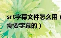 srt字幕文件怎么用（看不懂电视的时候还是需要字幕的）