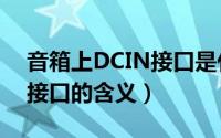 音箱上DCIN接口是什么意思（音箱上DCIN接口的含义）