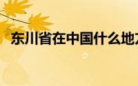 东川省在中国什么地方（东川省所在地区）