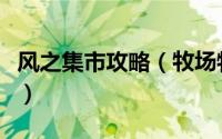 风之集市攻略（牧场物语风之集市第一年攻略）