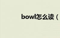 bowl怎么读（单词意思解释）