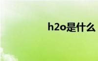 h2o是什么（h2o简介）