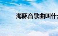 海豚音歌曲叫什么（海豚音介绍）