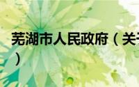 芜湖市人民政府（关于芜湖市人民政府的介绍）