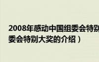 2008年感动中国组委会特别大奖（关于2008年感动中国组委会特别大奖的介绍）