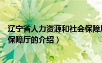 辽宁省人力资源和社会保障厅（关于辽宁省人力资源和社会保障厅的介绍）