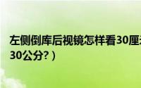 左侧倒库后视镜怎样看30厘米（倒车入库后视镜图解怎么看30公分?）