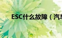 ESC什么故障（汽车esc故障咋回事?）