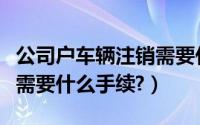 公司户车辆注销需要什么手续（公司车辆注销需要什么手续?）