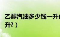 乙醇汽油多少钱一升山西（乙醇汽油多少钱一升?）