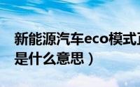 新能源汽车eco模式正确使用（车辆eco模式是什么意思）