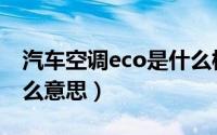 汽车空调eco是什么模式（汽车空调eco是什么意思）