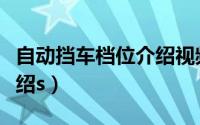 自动挡车档位介绍视频教程（自动挡车档位介绍s）